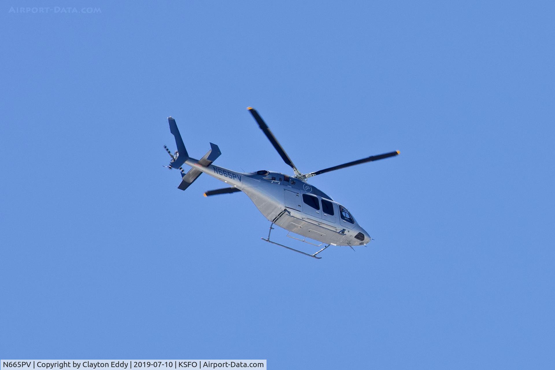 N665PV, 2015 Bell 429 GlobalRanger C/N 57271, SFO 2019.
