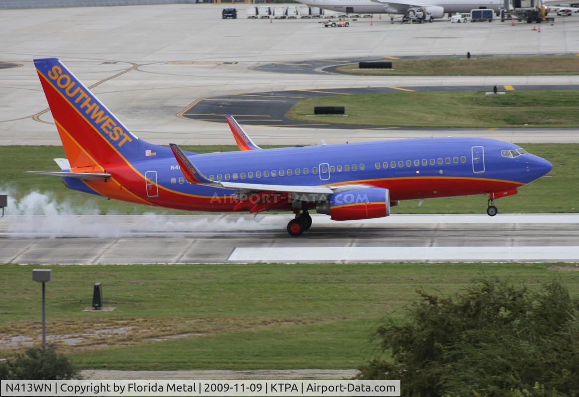 N413WN, 2001 Boeing 737-7H4 C/N 29819, TPA spotting