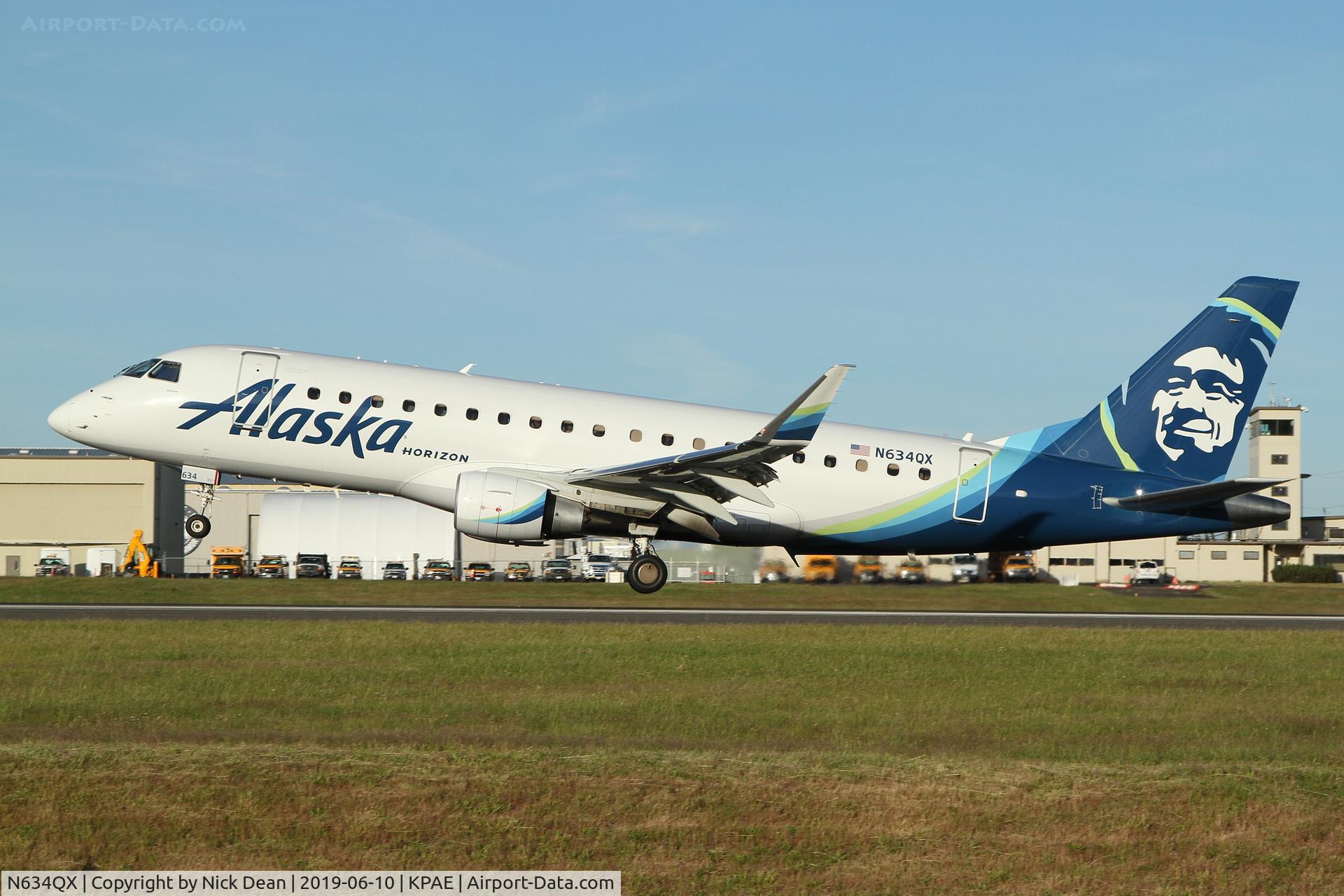 N634QX, 2018 Embraer 175LR (ERJ-170-200LR) C/N 17000726, PAE/KPAE