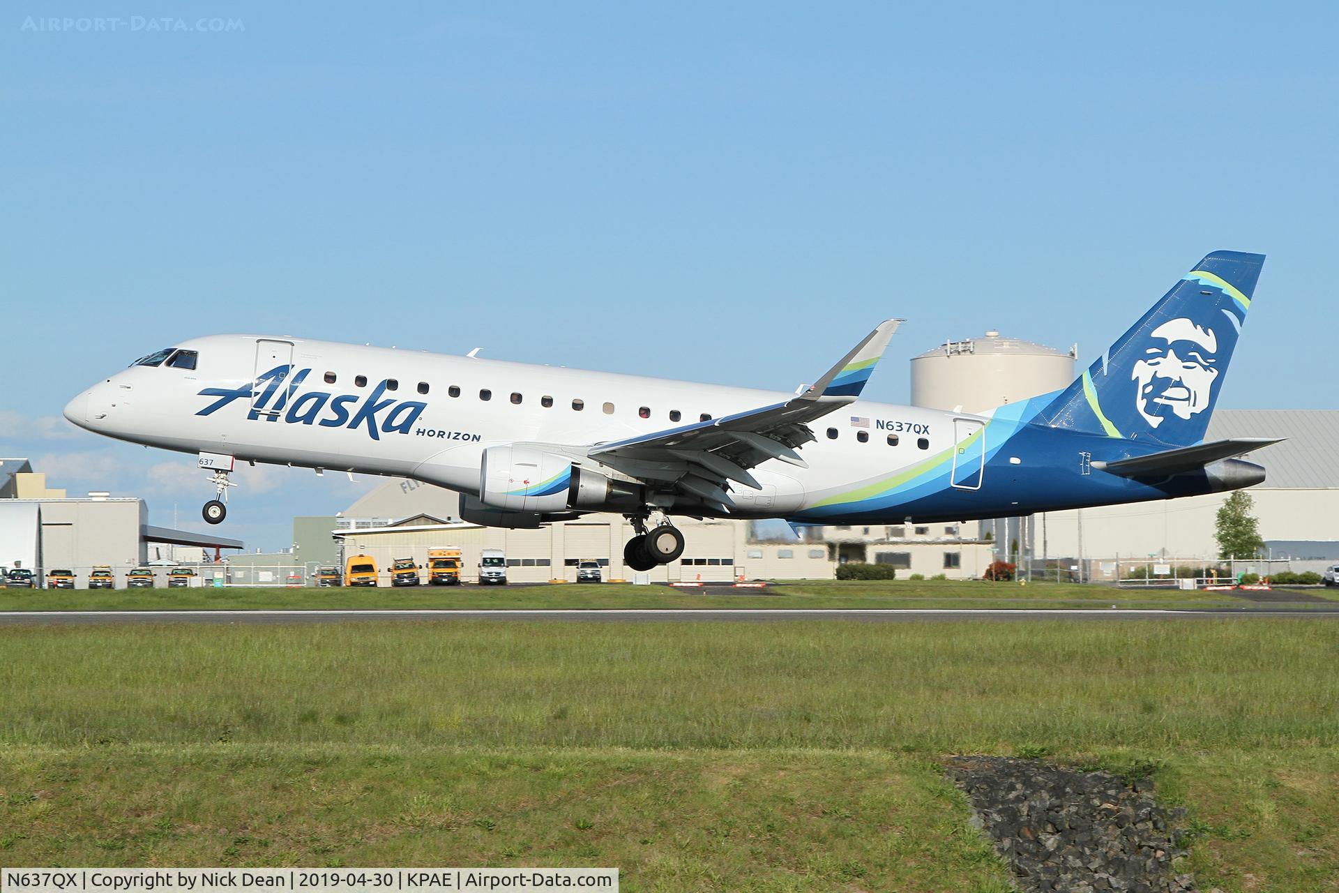 N637QX, 2018 Embraer 175LR (ERJ-170-200LR) C/N 17000755, PAE/KPAE