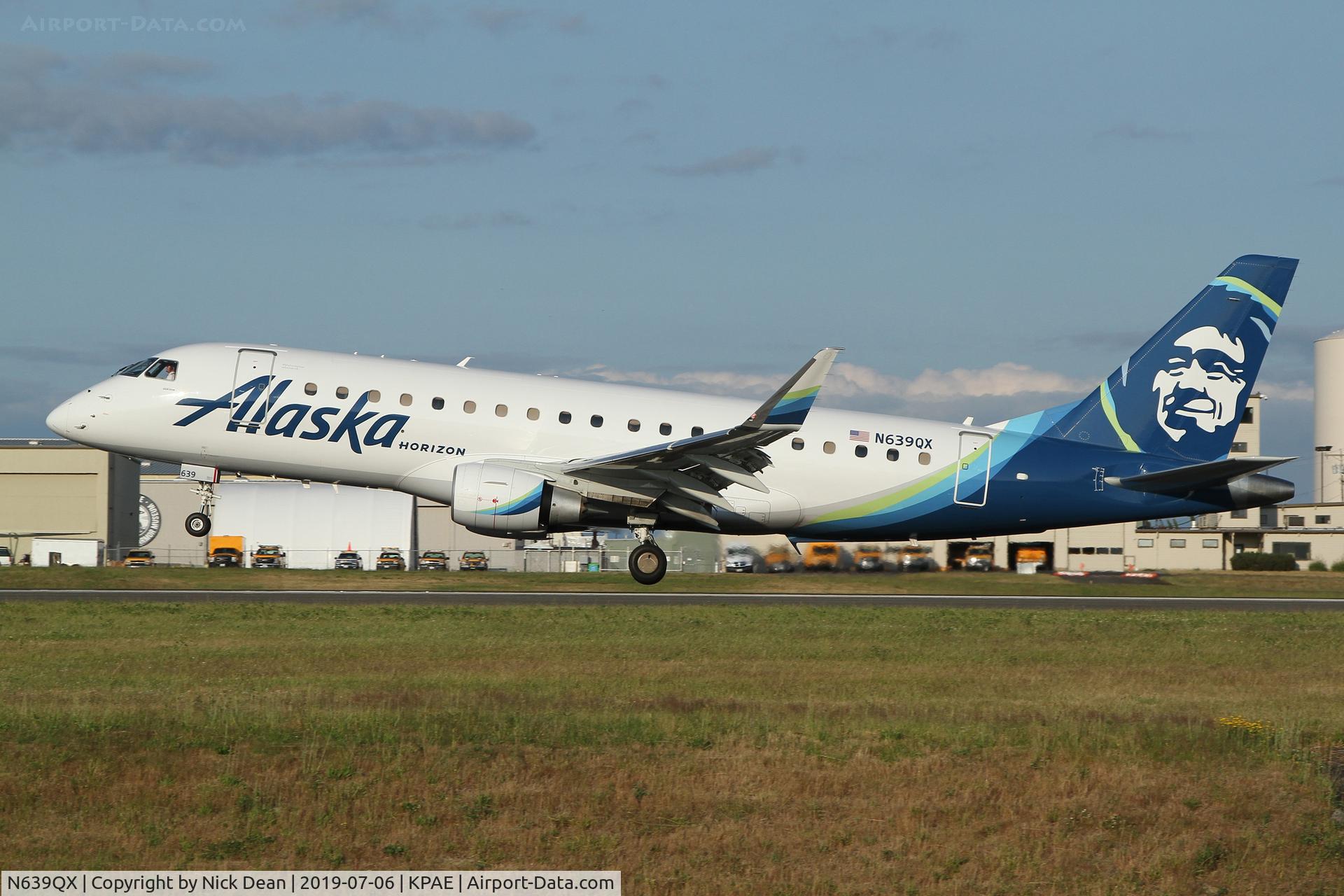 N639QX, 2018 Embraer ERJ-175 (ERJ-170-200LR) C/N 17000760, PAE/KPAE
