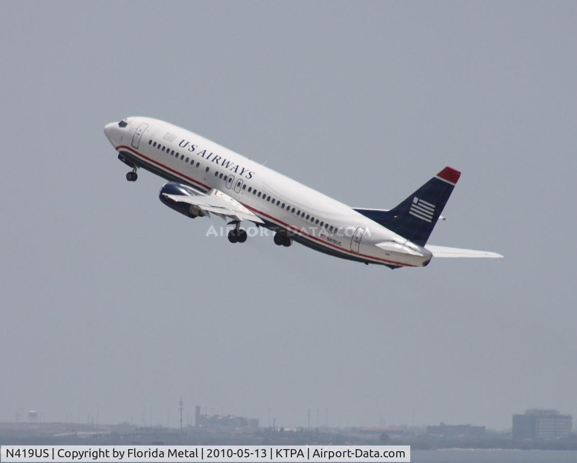 N419US, 1989 Boeing 737-401 C/N 23986, TPA spotting