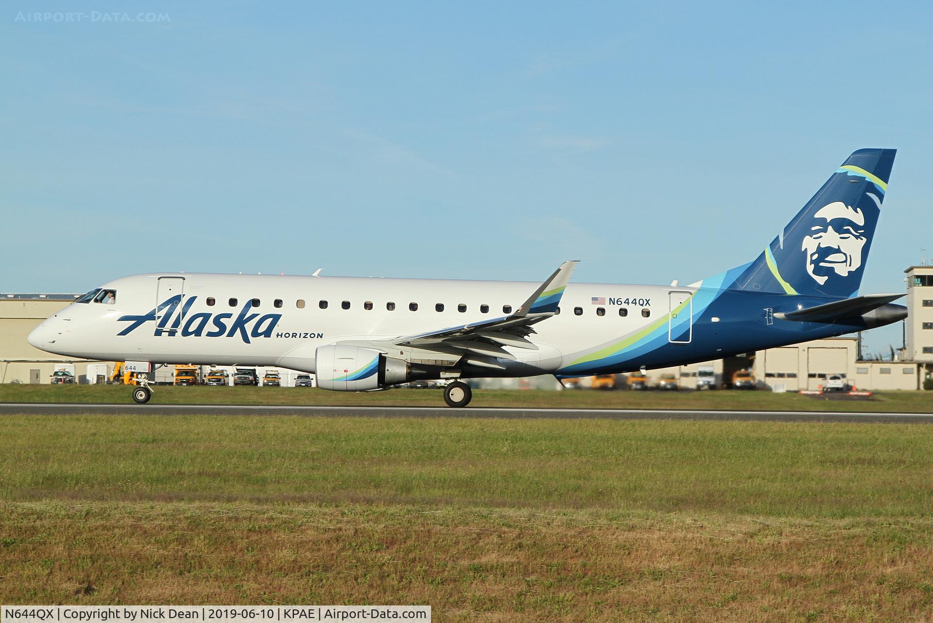 N644QX, 2018 Embraer ERJ-175 (ERJ-170-200LR) C/N 17000767, PAE/KPAE