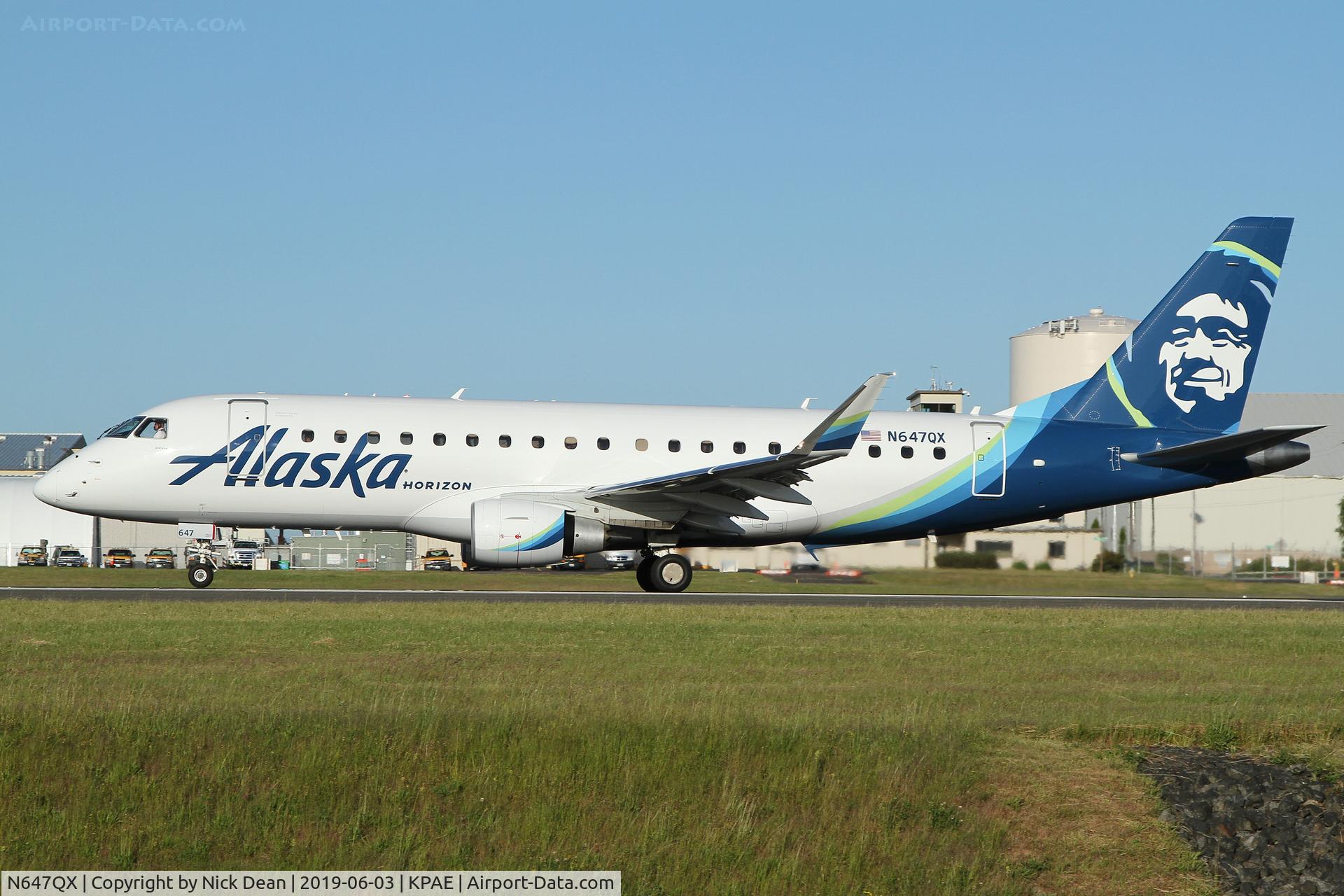 N647QX, 2018 Embraer 175LR (ERJ-170-200LR) C/N 17000773, PAE/KPAE
