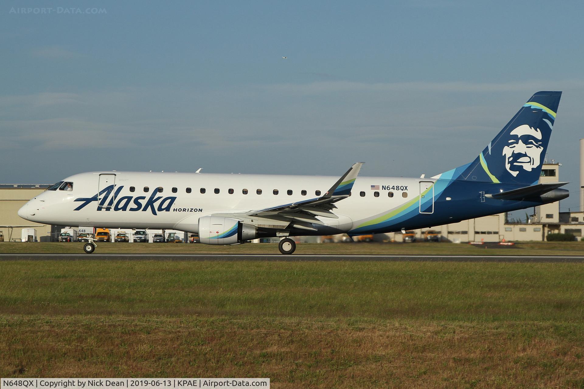 N648QX, 2019 Embraer ERJ-175 (ERJ-170-200LR) C/N 17000789, PAE/KPAE