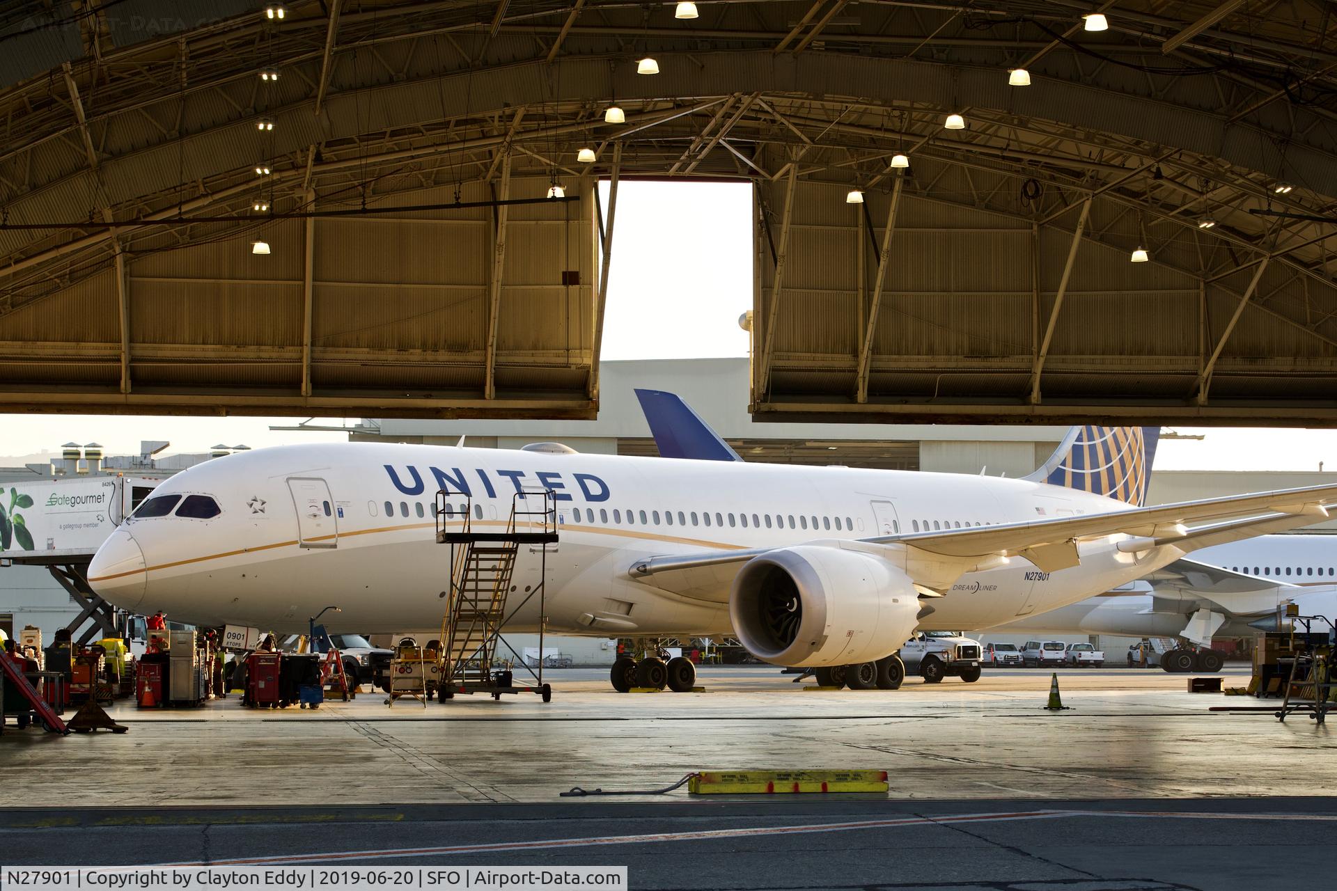 N27901, 2012 Boeing 787-8 Dreamliner C/N 34821, SFO 2019.