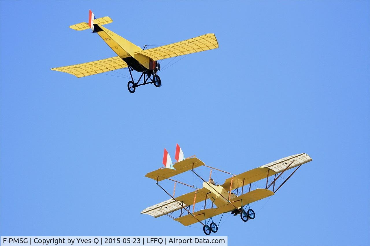 F-PMSG, 2013 Morane-Saulnier Type G Replica C/N 01-RA, Morane-Saulnier Type G (replica), On display, La Ferté-Alais airfield (LFFQ) Airshow 2015