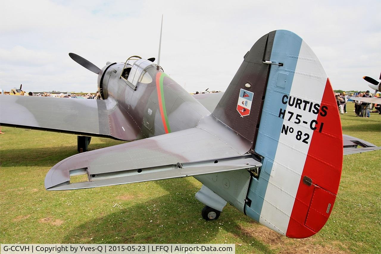 G-CCVH, 1939 Curtiss H-75A-1 C/N 12881, Curtiss H-75A-1, Static display, La Ferté-Alais airfield (LFFQ) Airshow 2015
