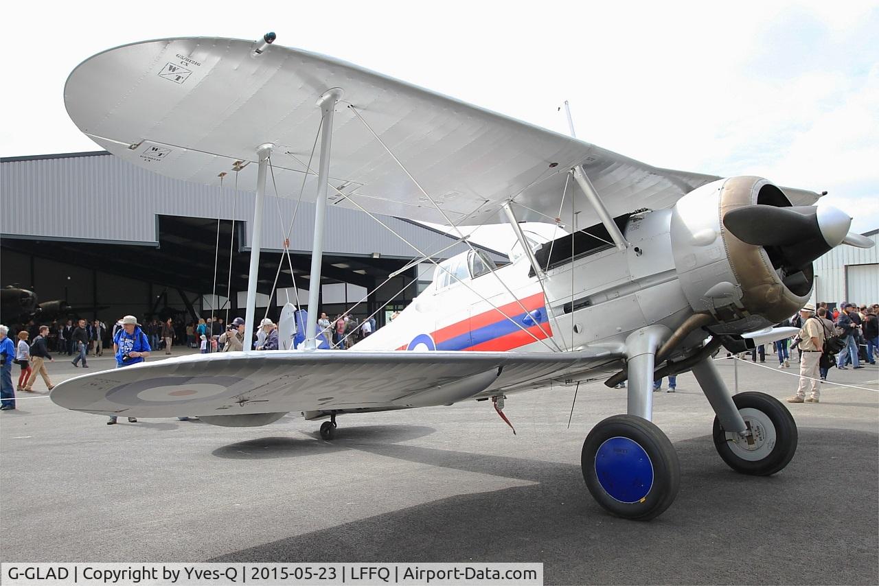 G-GLAD, 1939 Gloster Gladiator Mk2 C/N G5/75751, Gloster Gladiator II, Static display, La Ferté-Alais (LFFQ) Air show 2015