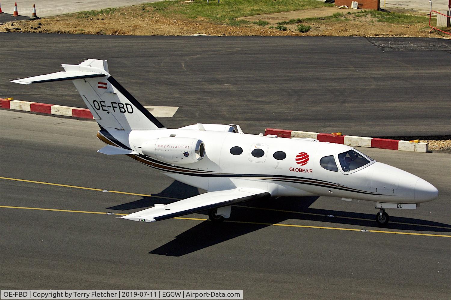 OE-FBD, 2010 Cessna 510 Citation Mustang Citation Mustang C/N 510-0303, At Luton