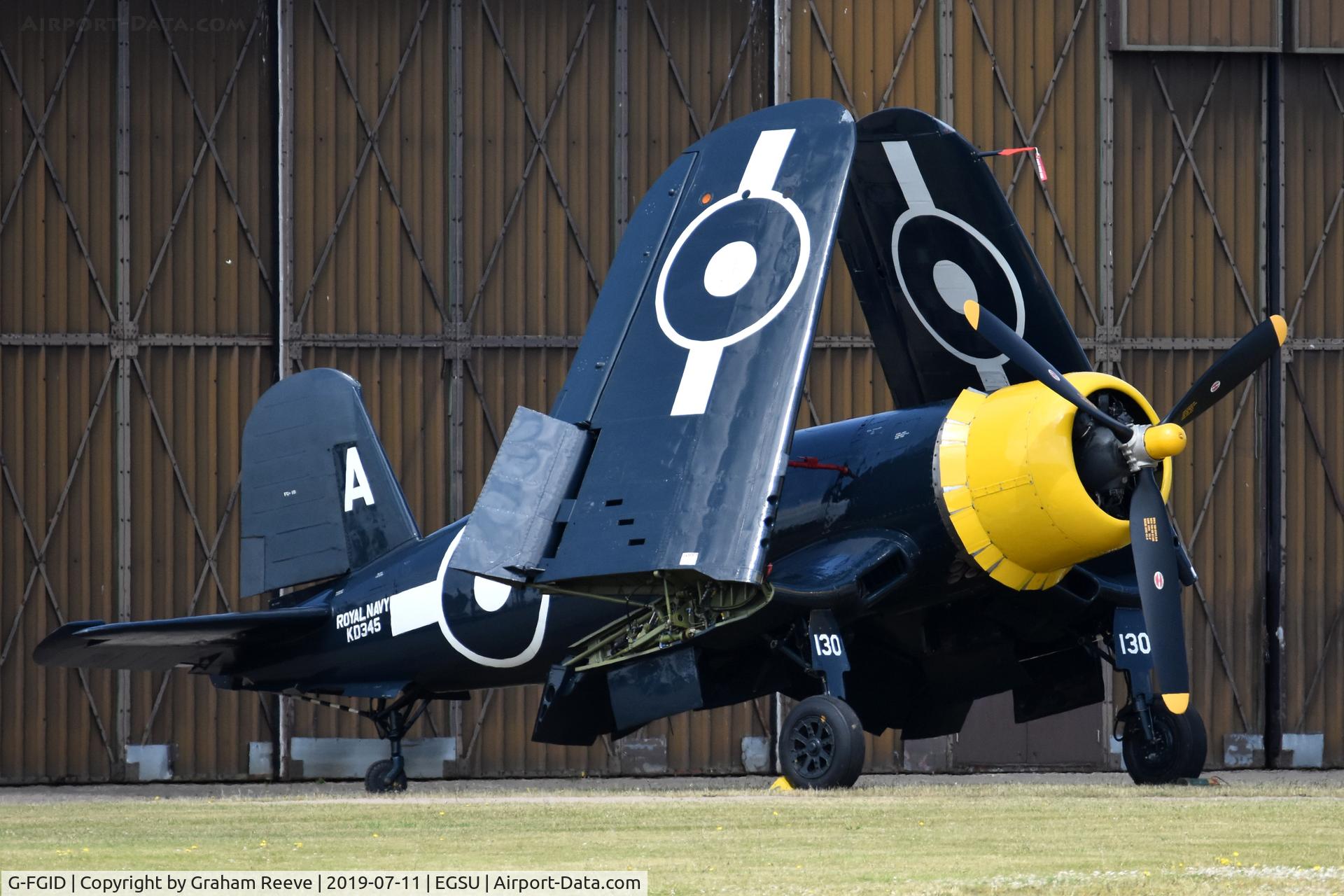 G-FGID, 1945 Goodyear FG-1D Corsair C/N 3111, Parked at Duxford.