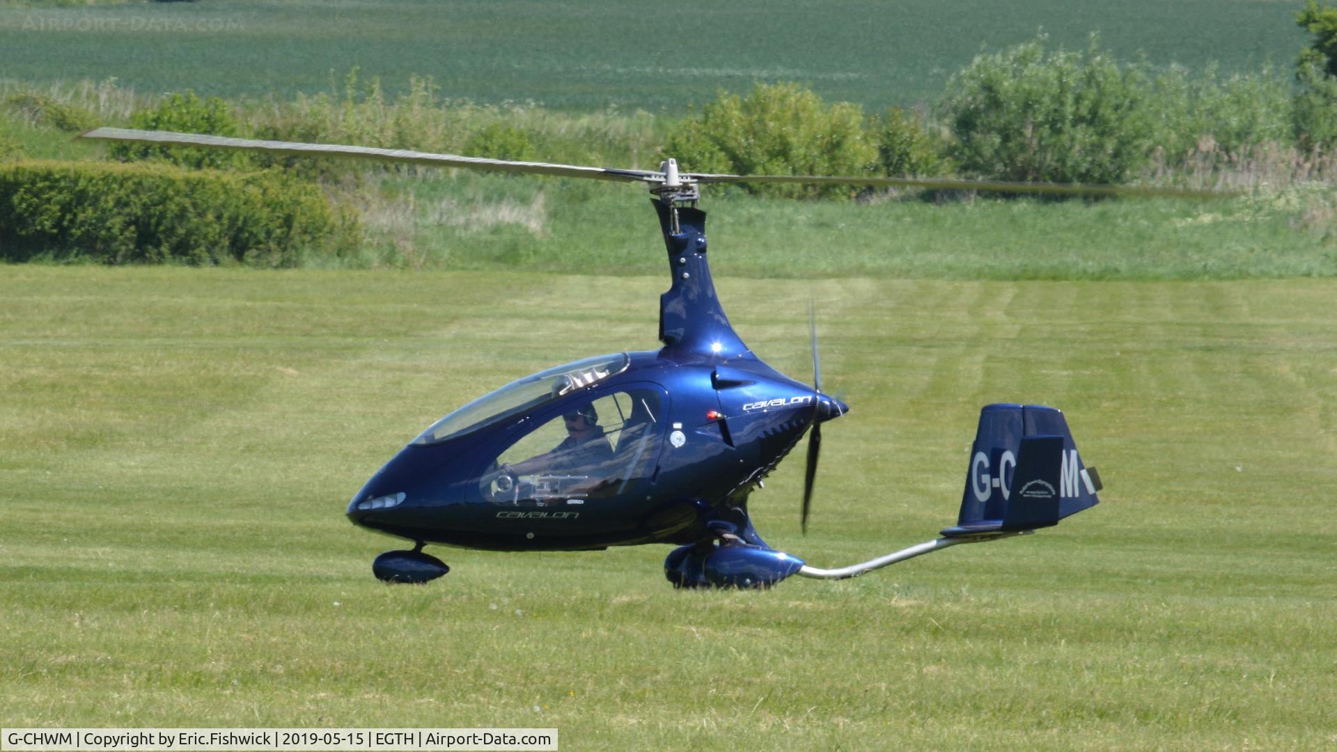 G-CHWM, 2013 Rotorsport UK Cavalon C/N RSUK/CVLN/002, 1. G-CHWM arriving for the British Rotor Association annual gathering at the Shuttleworth Collection, May. 2019.
