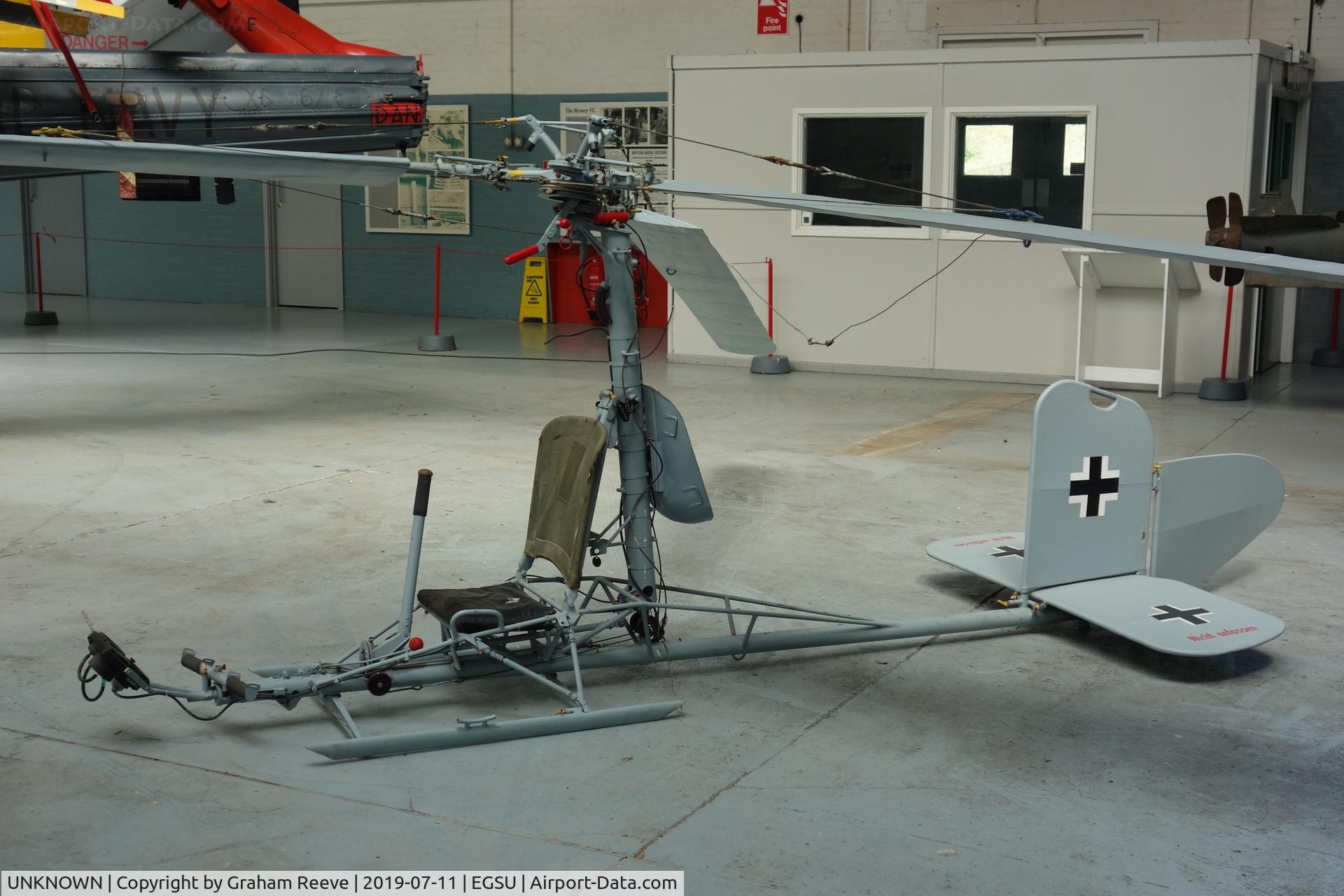 UNKNOWN, 2018 RS Helikopter VA 115 C/N 001, Focke-Achgelis FA 330 Bachstelze , on display at the IWM, Duxford.