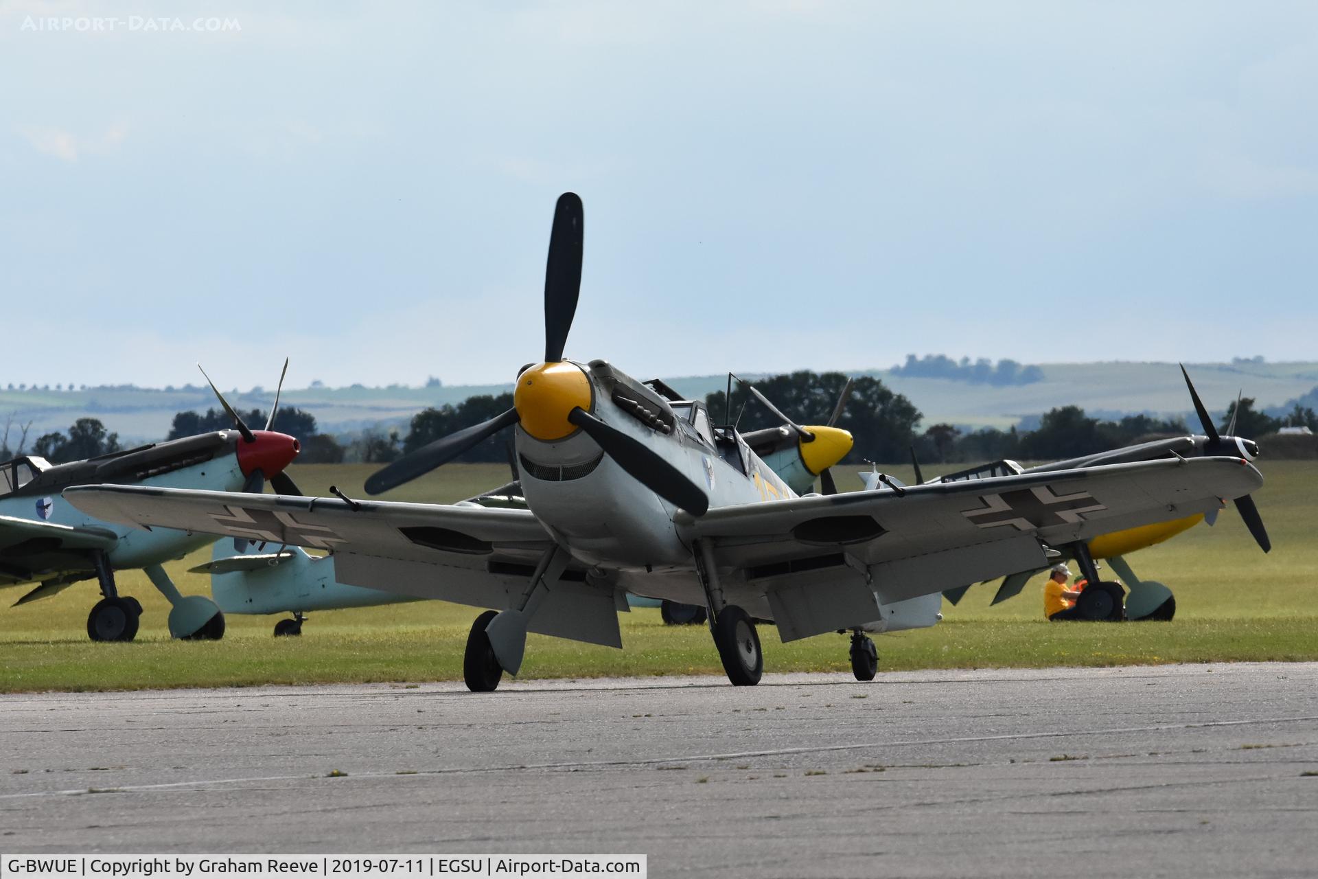 G-BWUE, 1949 Hispano HA-1112-M1L Buchon C/N 172, With other Buchon's in the background.