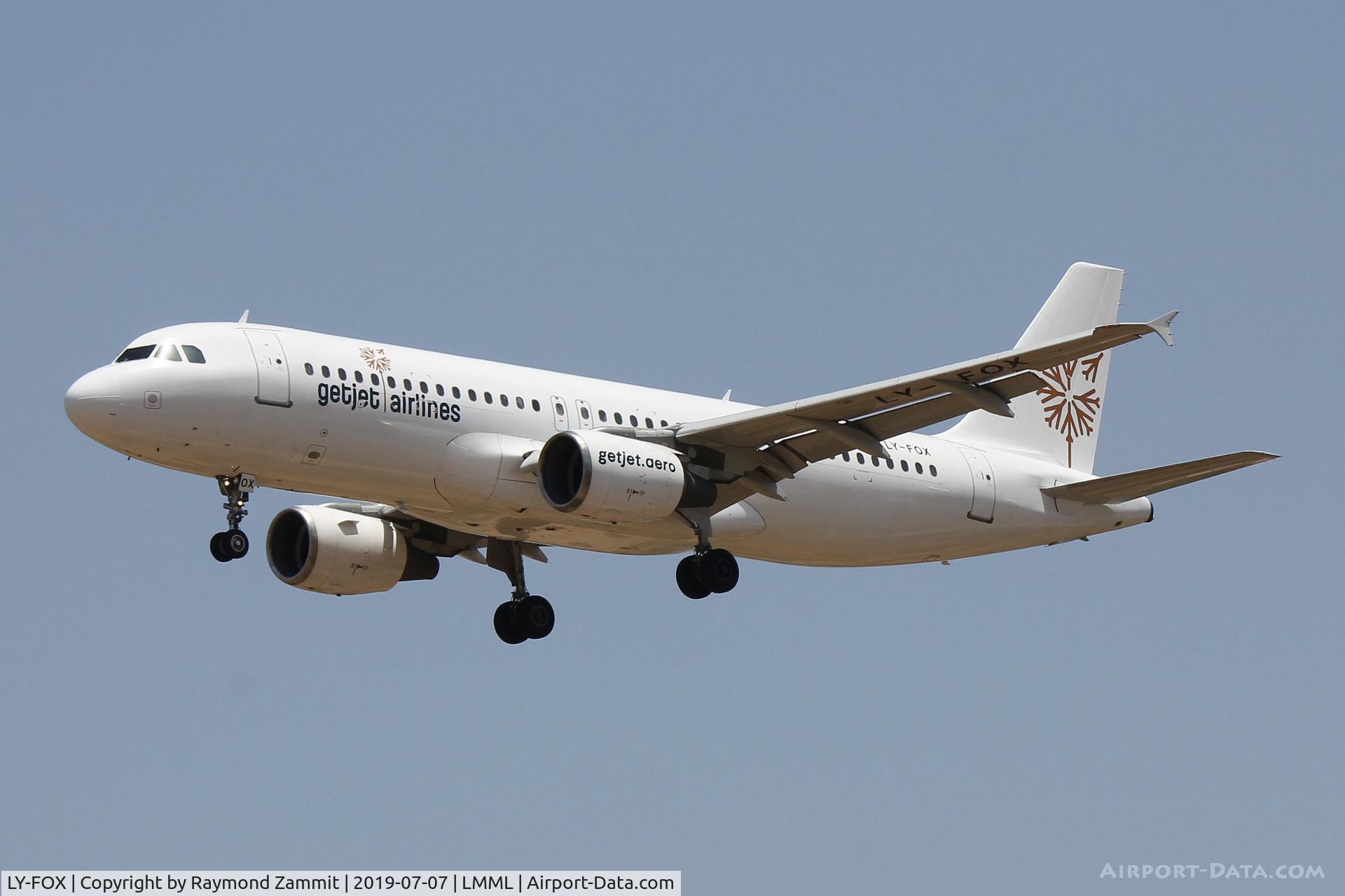 LY-FOX, 1999 Airbus A320-214 C/N 1087, A320 LY-FOX Getjets