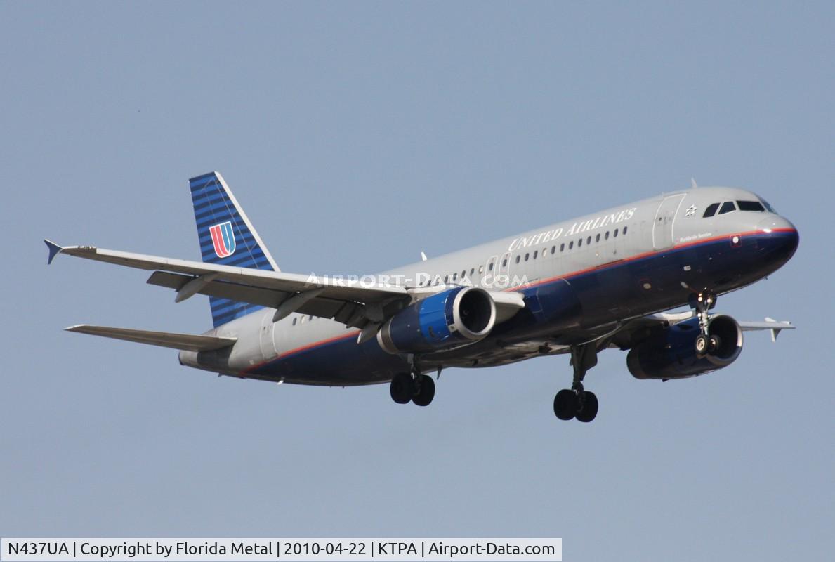 N437UA, 1997 Airbus A320-232 C/N 655, TPA spotting