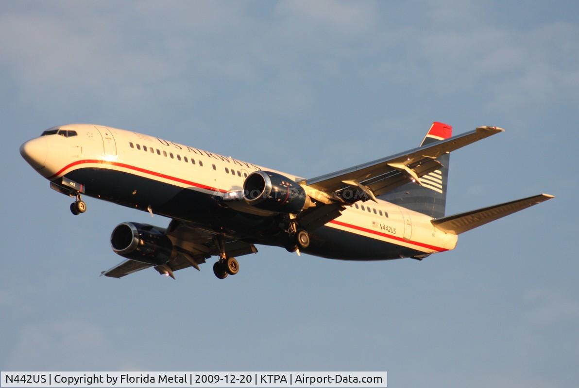 N442US, 1990 Boeing 737-4B7 C/N 24841, TPA spotting
