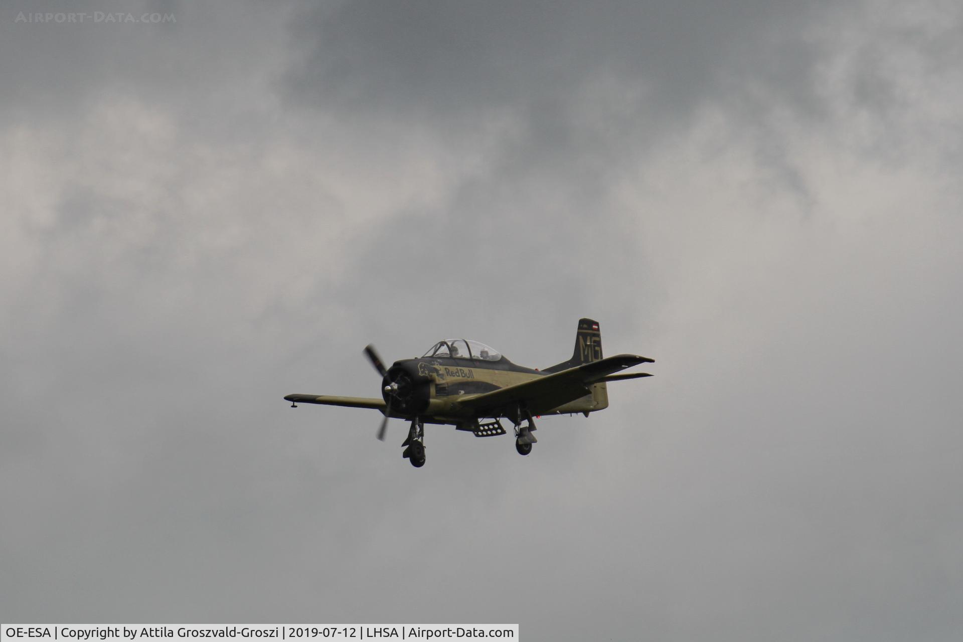 OE-ESA, 1954 North American T-28B Trojan C/N 200-250, LHSA - Szentkirályszabadja Airport, Red Bull Air Race Hungary