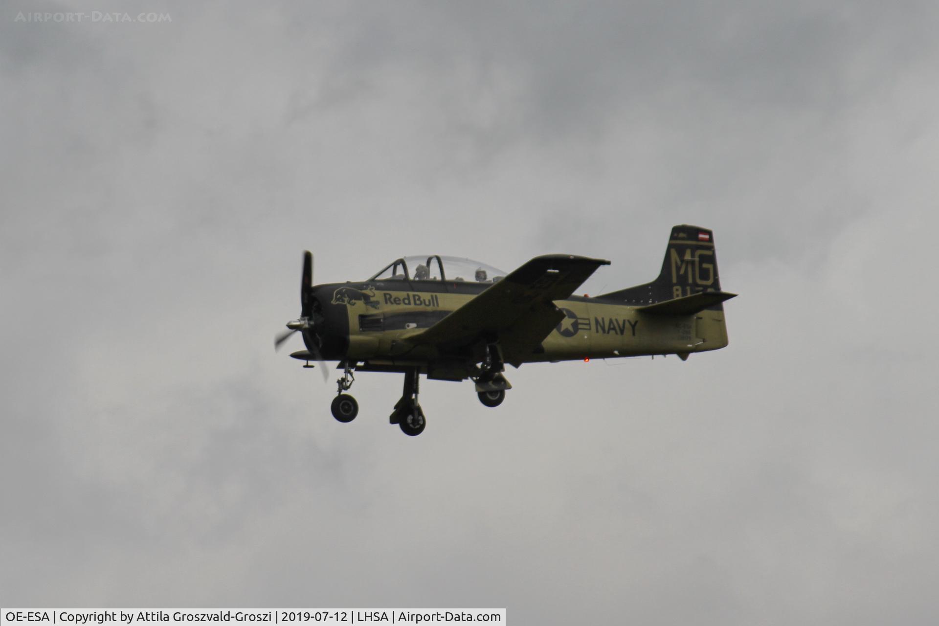 OE-ESA, 1954 North American T-28B Trojan C/N 200-250, LHSA - Szentkirályszabadja Airport, Red Bull Air Race Hungary