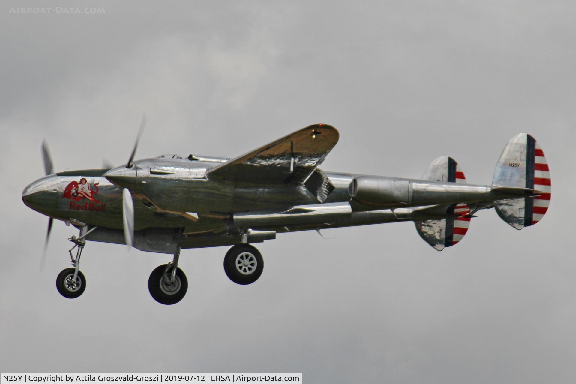 N25Y, 1944 Lockheed P-38L-5LO Lightning C/N AF44-53254, LHSA - Szentkirályszabadja Airport, Red Bull Air Race Hungary