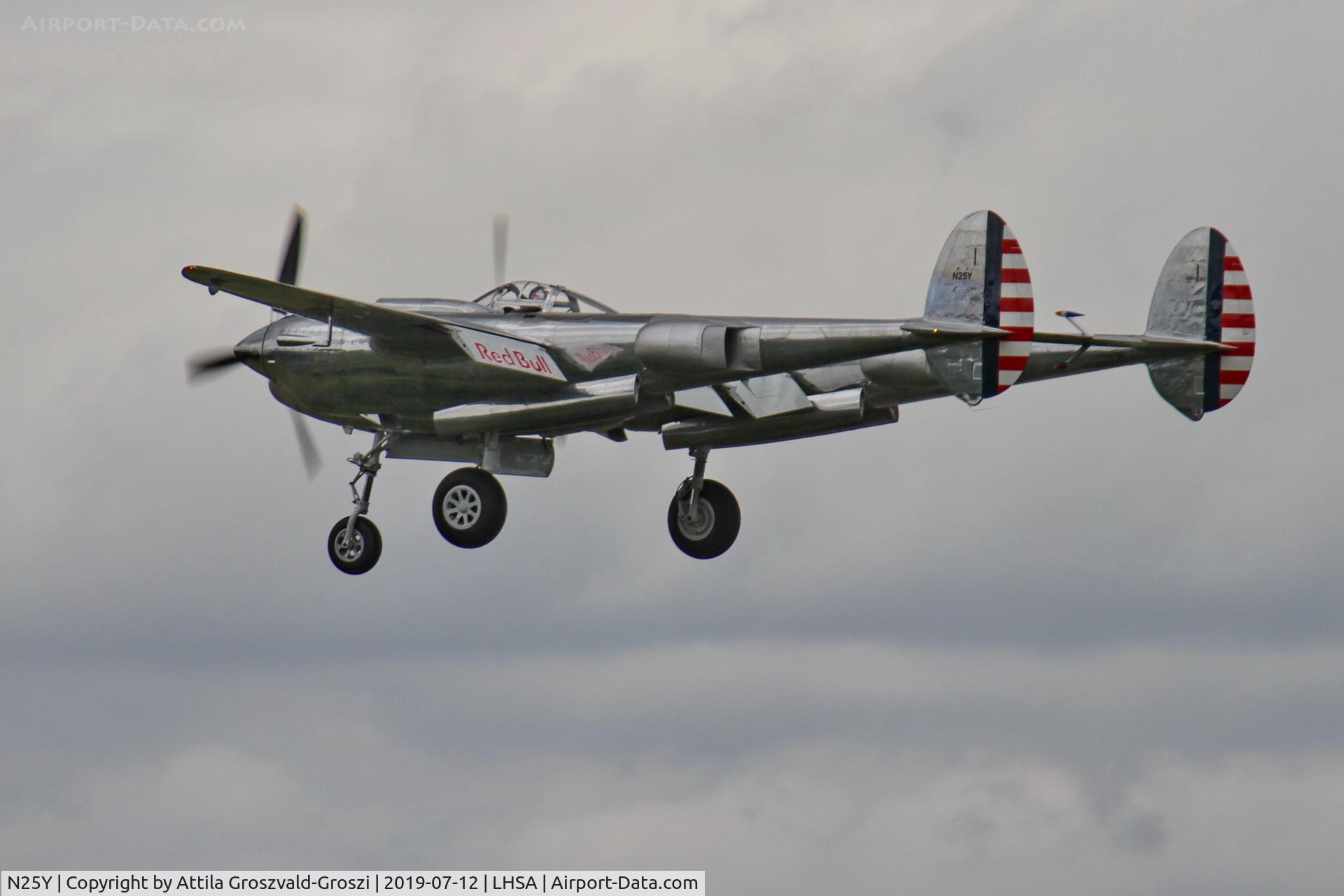 N25Y, 1944 Lockheed P-38L-5LO Lightning C/N AF44-53254, LHSA - Szentkirályszabadja Airport, Red Bull Air Race Hungary