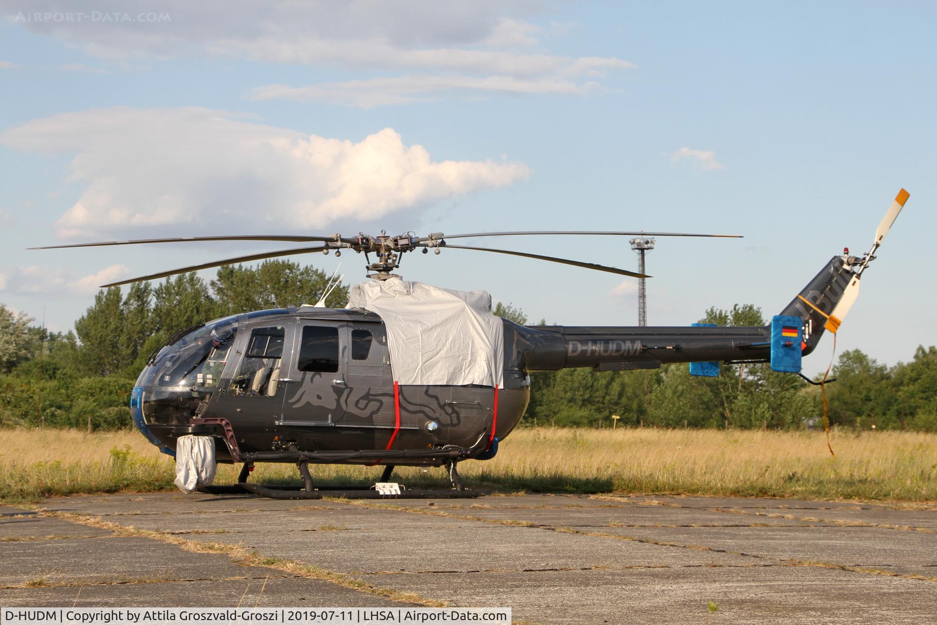D-HUDM, MBB Bo-105CBS-5 C/N S-883, LHSA - Szentkirályszabadja Airport, Red Bull Air Race Hungary