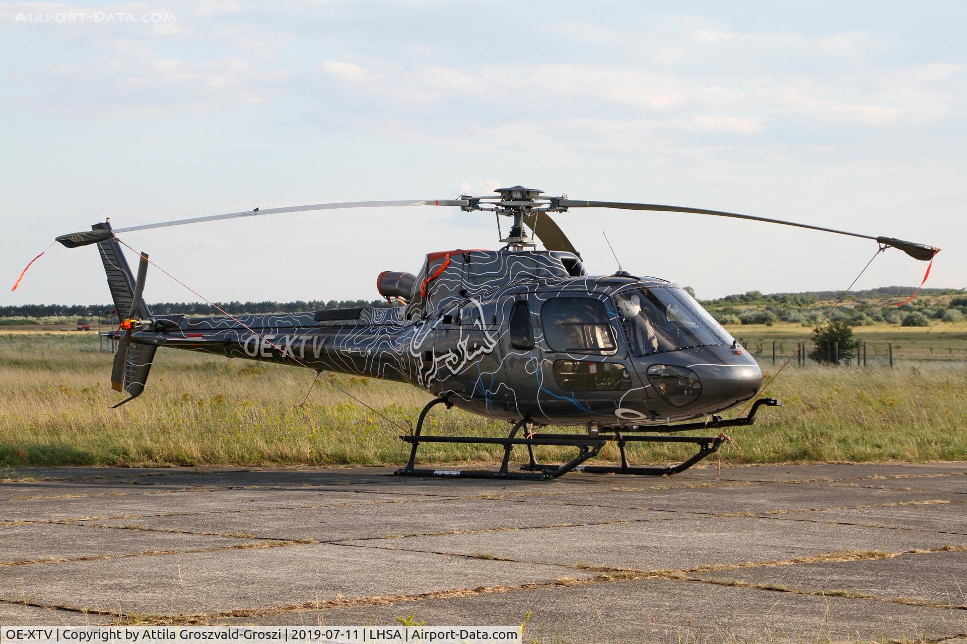 OE-XTV, 2009 Eurocopter AS-350B-3+ Ecureuil Ecureuil C/N 4745, LHSA - Szentkirályszabadja Airport, Red Bull Air Race Hungary