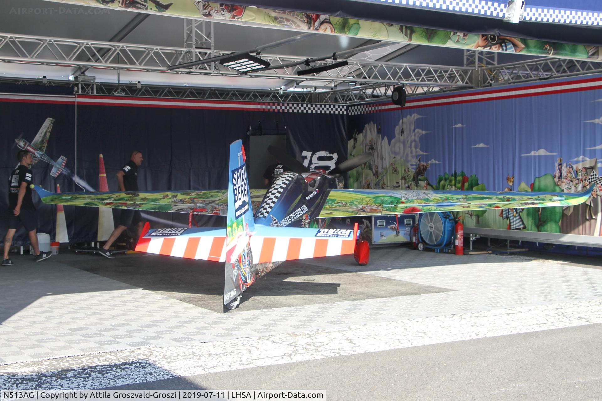 N513AG, Zivko Edge 540 C/N 0050V3, LHSA - Szentkirályszabadja Airport, Red Bull Air Race Hungary