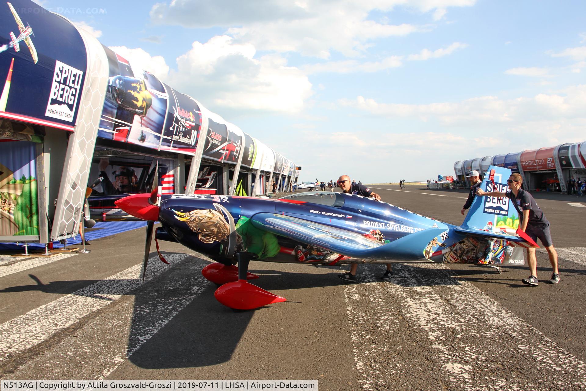 N513AG, Zivko Edge 540 C/N 0050V3, LHSA - Szentkirályszabadja Airport, Red Bull Air Race Hungary