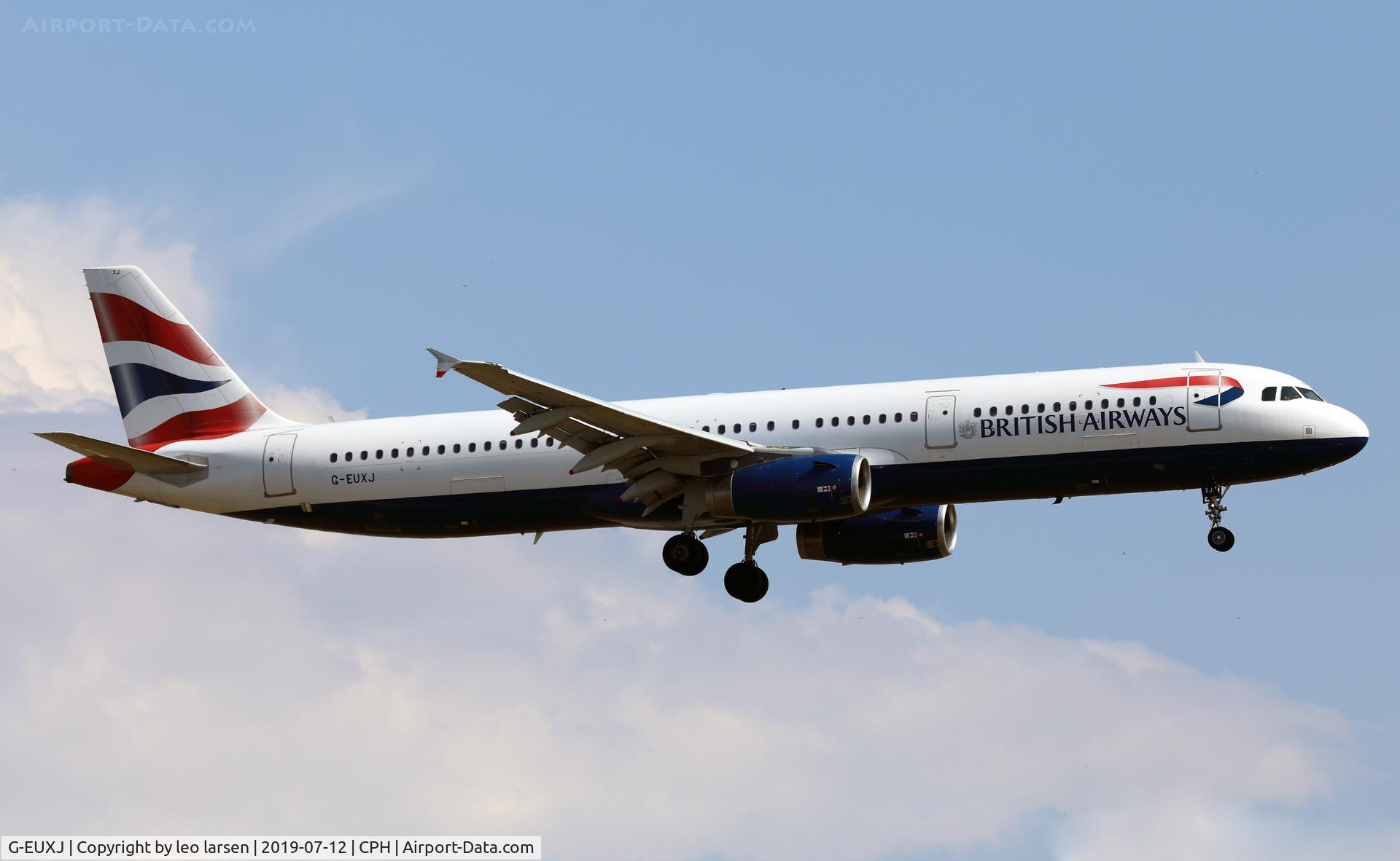 G-EUXJ, 2007 Airbus A321-231 C/N 3081, Copenhagen 12.7.2019 L/D R-22L