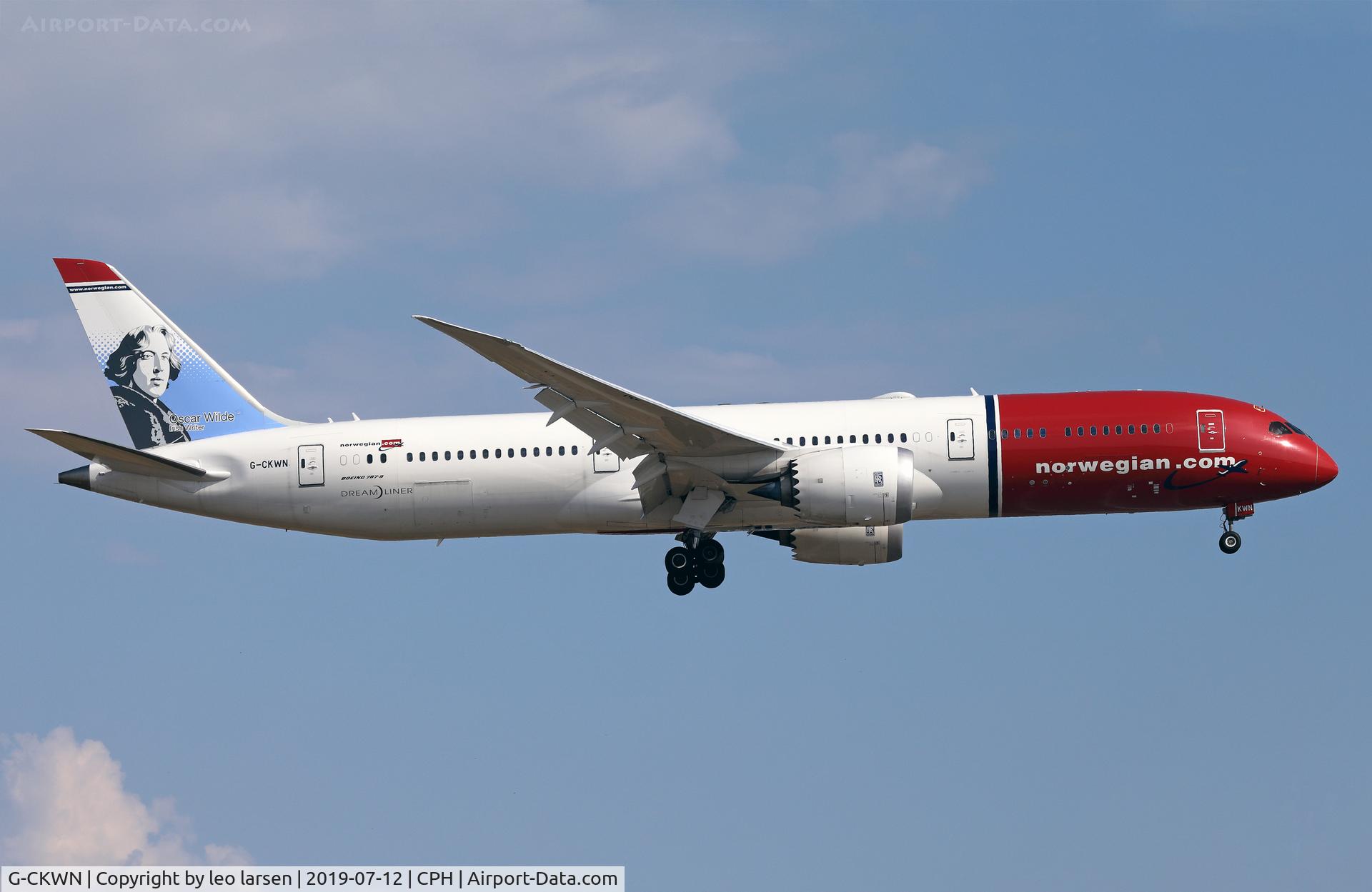 G-CKWN, 2018 Boeing 787-9 Dreamliner C/N 63317, Copenhagen 12.7.2019 L/D R-22L
