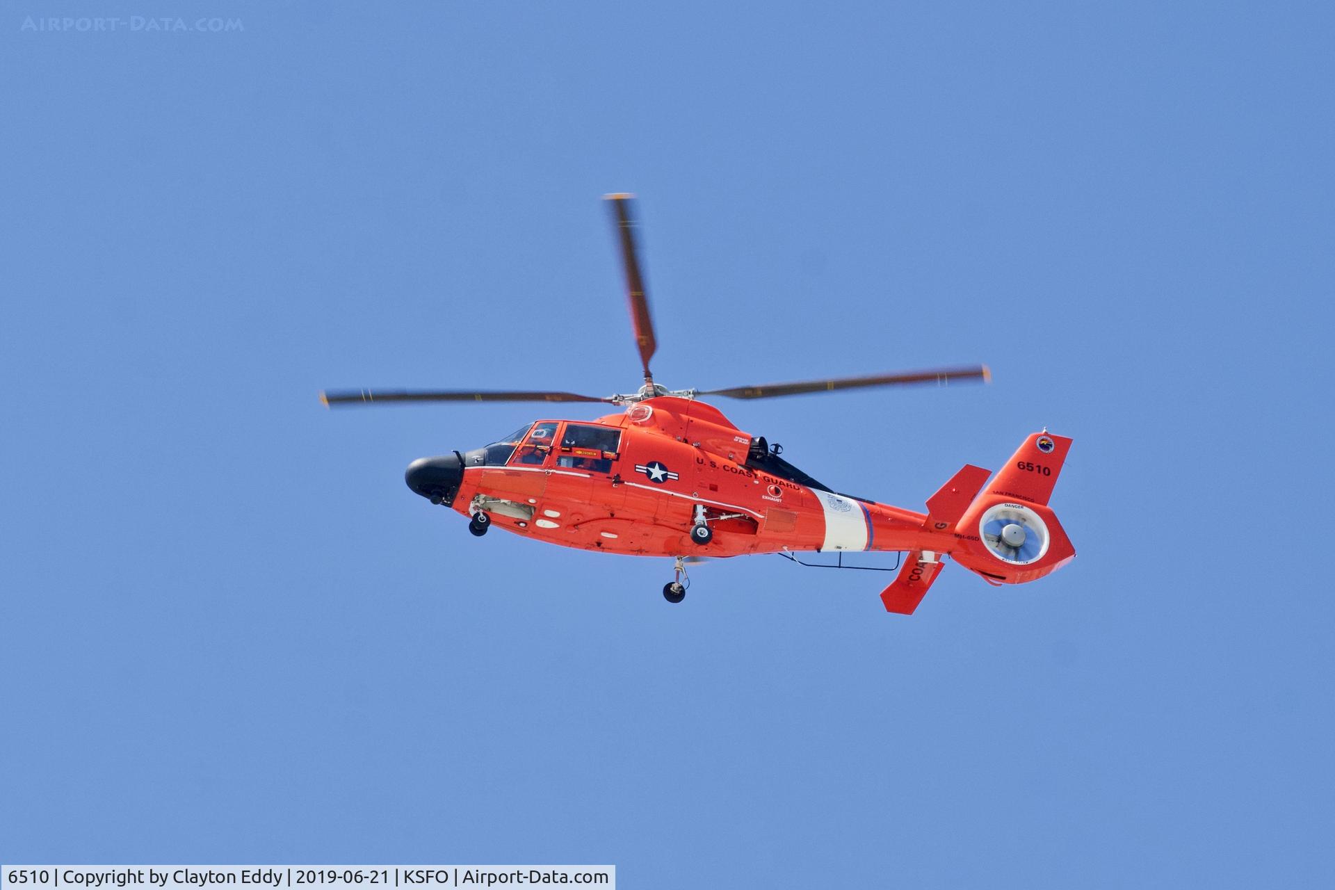 6510, Aerospatiale MH-65C Dolphin C/N 6105, SFO 2019.