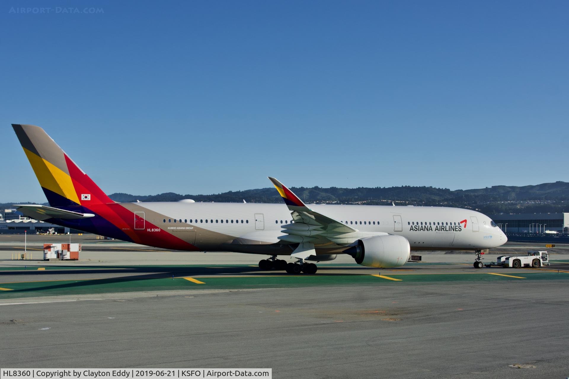HL8360, 2018 Airbus A350-941 C/N 0234, SFO 2019.