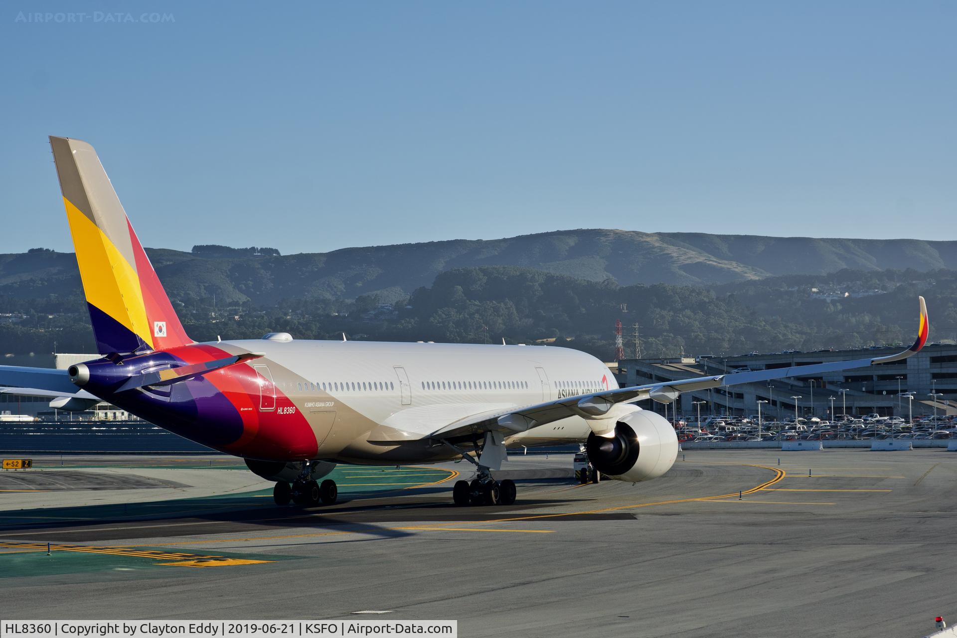 HL8360, 2018 Airbus A350-941 C/N 0234, SFO 2019.