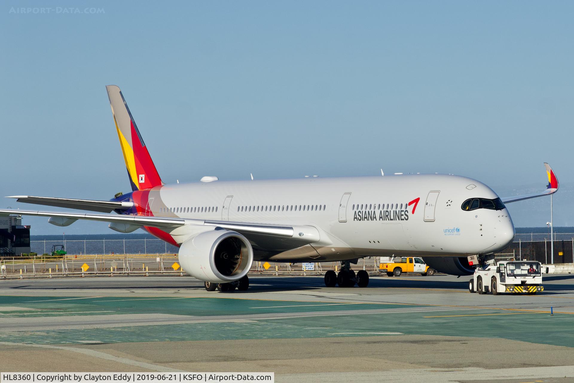 HL8360, 2018 Airbus A350-941 C/N 0234, SFO 2019.