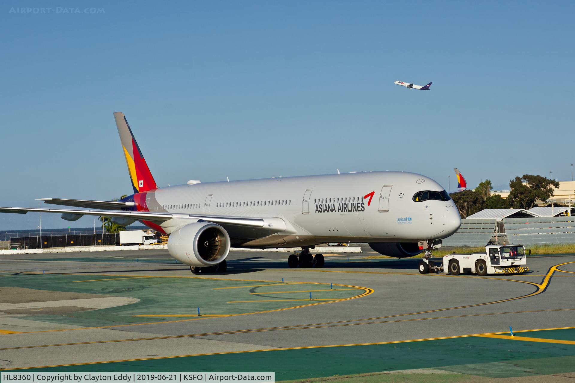 HL8360, 2018 Airbus A350-941 C/N 0234, SFO 2019.