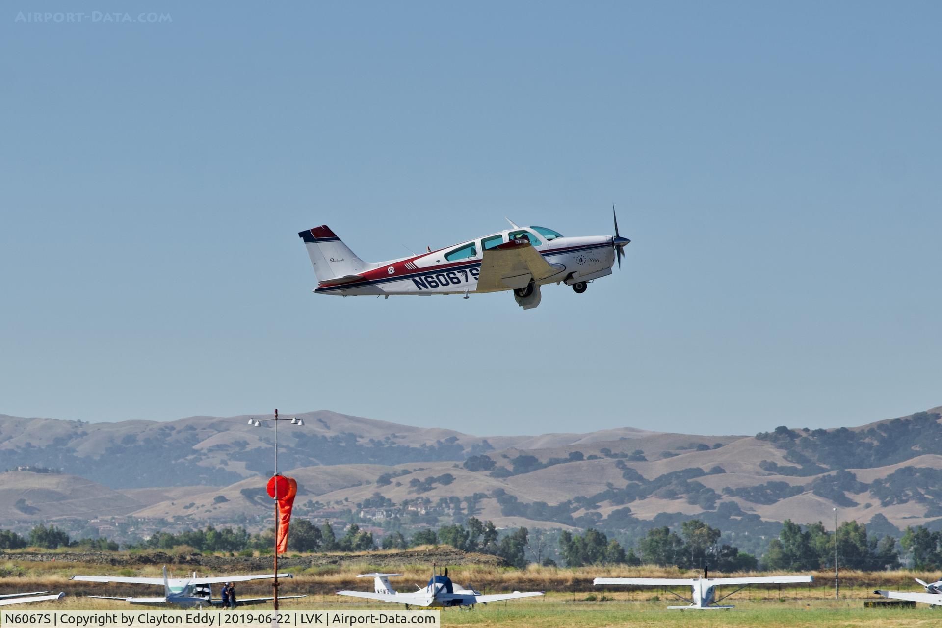 N6067S, 1975 Beech F33A Bonanza C/N CE-614, Livermore Airport California 2019.