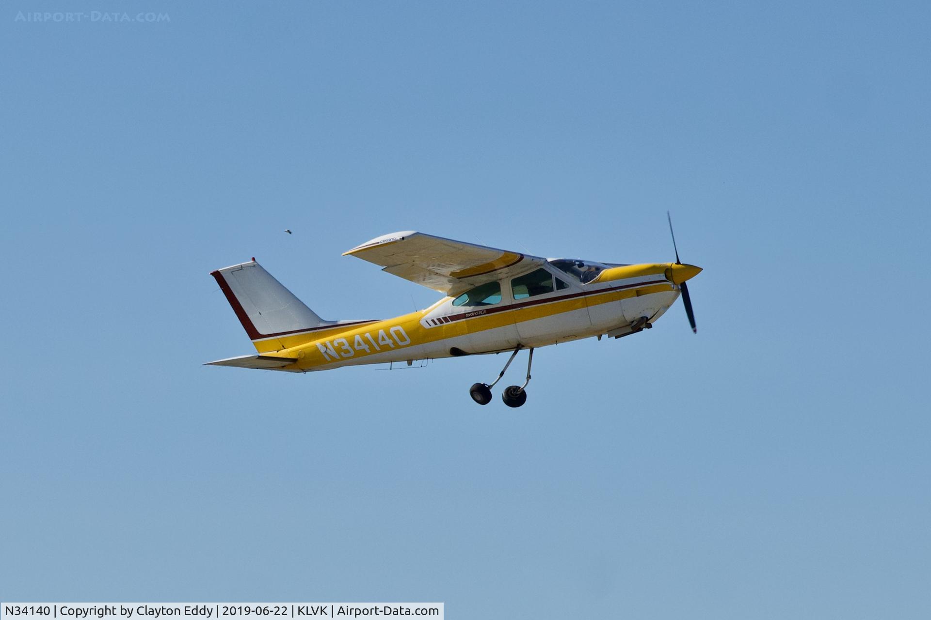 N34140, 1976 Cessna 177RG Cardinal C/N 177RG0972, Livermore Airport California 2019.