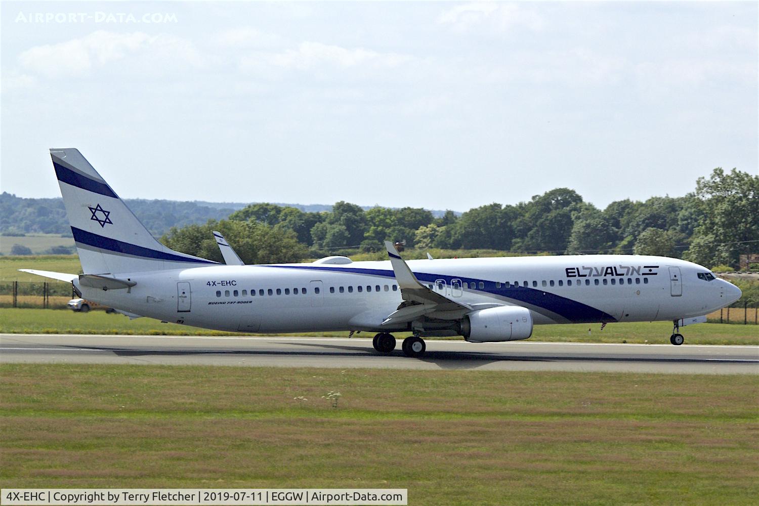 4X-EHC, 2014 Boeing 737-958/ER C/N 41554, At Luton