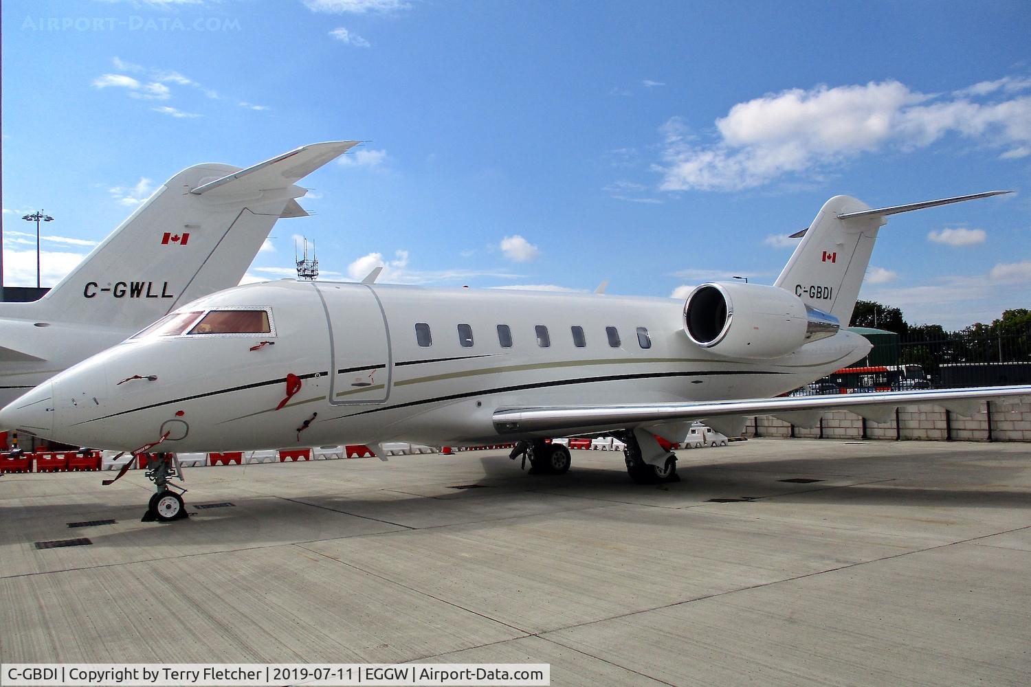 C-GBDI, 2018 Bombardier Challenger 650 (CL-600-2B16) C/N 6117, At Luton