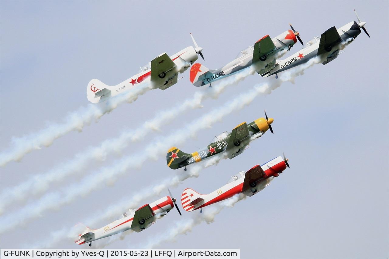 G-FUNK, 1985 Yakovlev Yak-50 C/N 852908, Yakovlev YAK-50, On display, La Ferté-Alais airfield (LFFQ) Airshow 2015