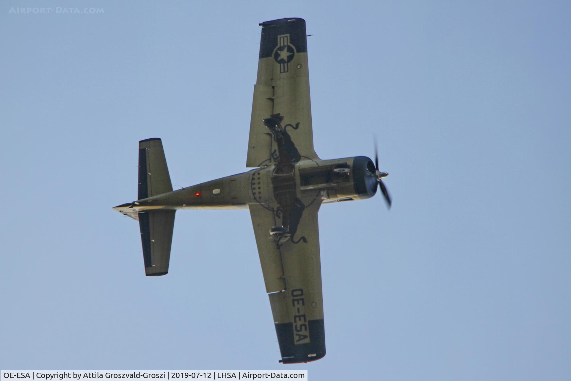 OE-ESA, 1954 North American T-28B Trojan C/N 200-250, LHSA - Szentkirályszabadja Airport, Red Bull Air Race Hungary
