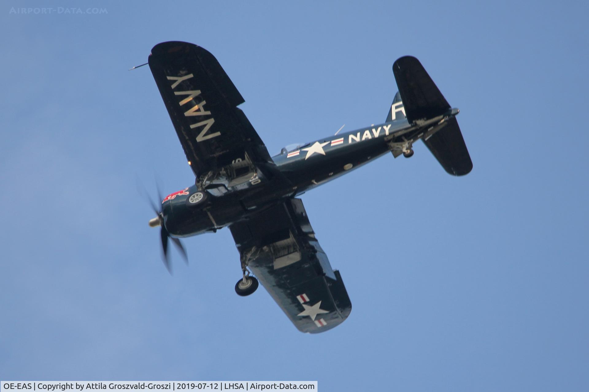 OE-EAS, 1945 Vought F4U-4 Corsair C/N 9149, LHSA - Szentkirályszabadja Airport, Red Bull Air Race Hungary