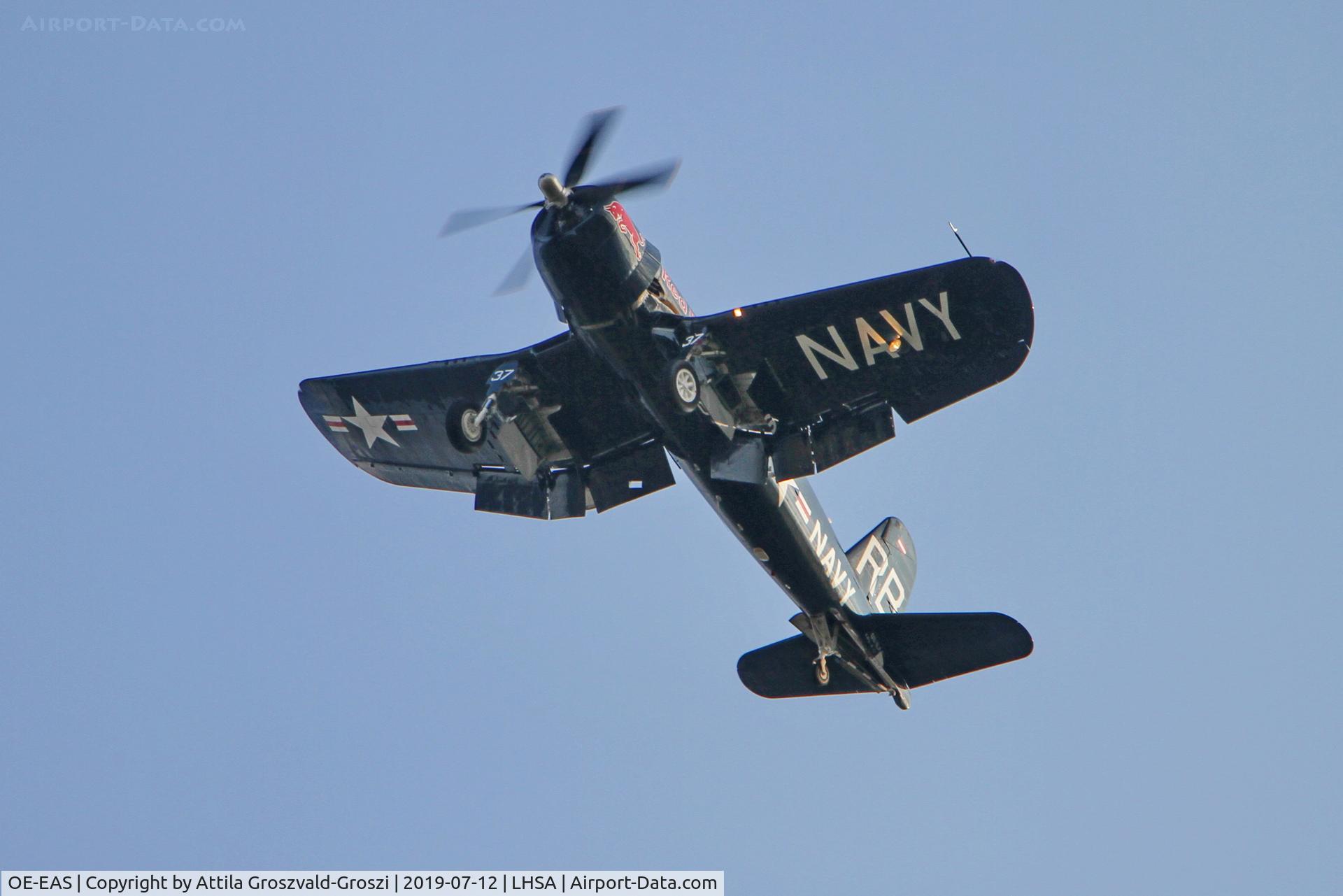 OE-EAS, 1945 Vought F4U-4 Corsair C/N 9149, LHSA - Szentkirályszabadja Airport, Red Bull Air Race Hungary