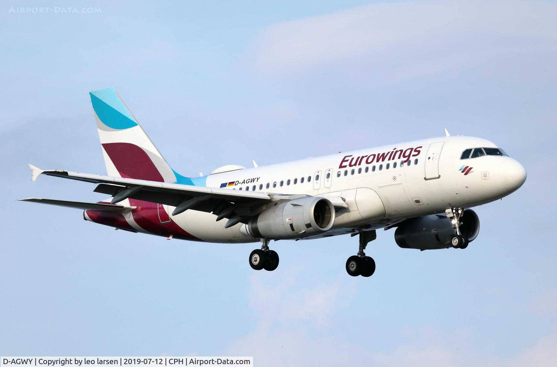 D-AGWY, 2013 Airbus A319-132 C/N 5941, Copenhagen 12.7.2019