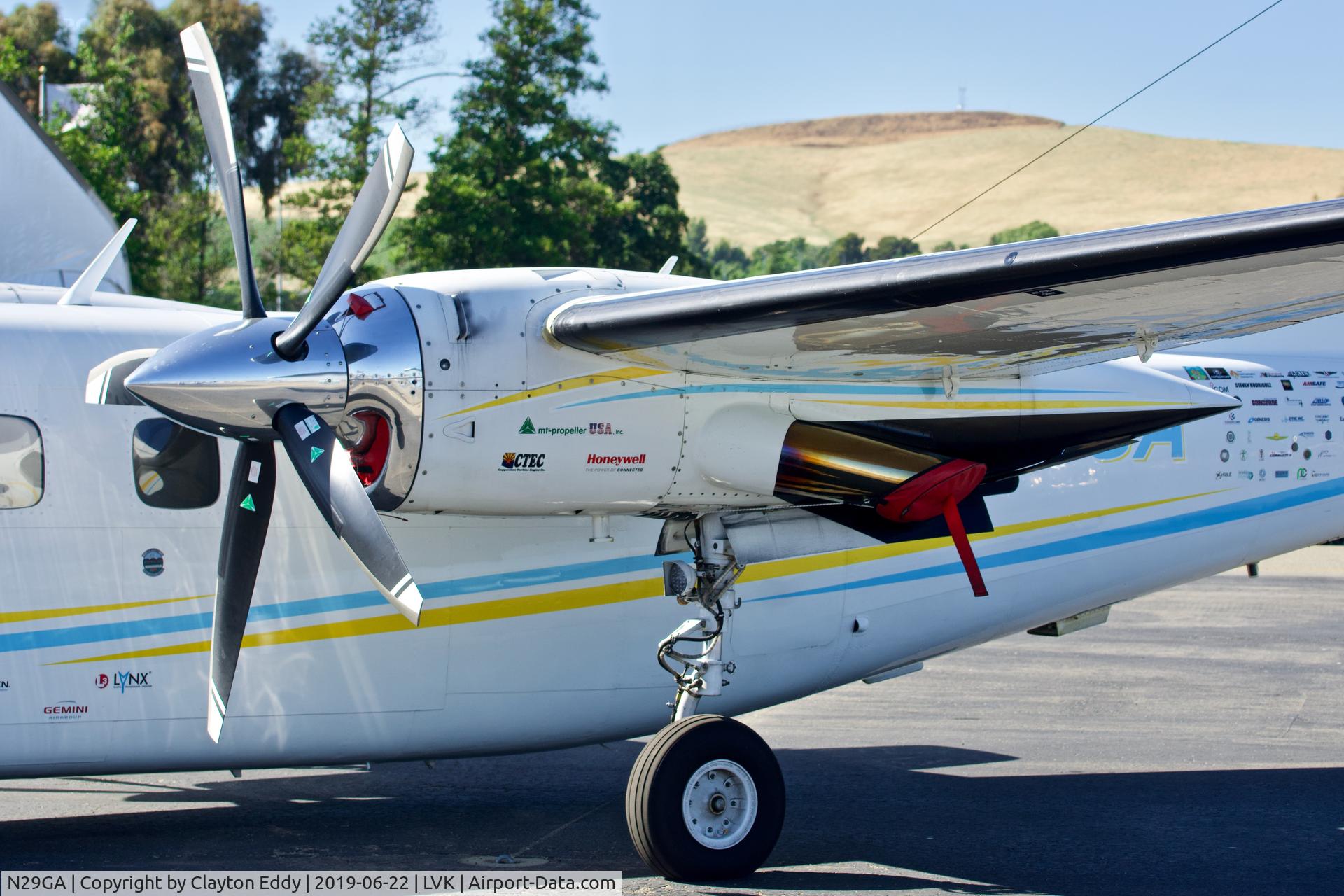 N29GA, 1983 Gulfstream 690D C/N 15025, Livermore Airport California 2019.