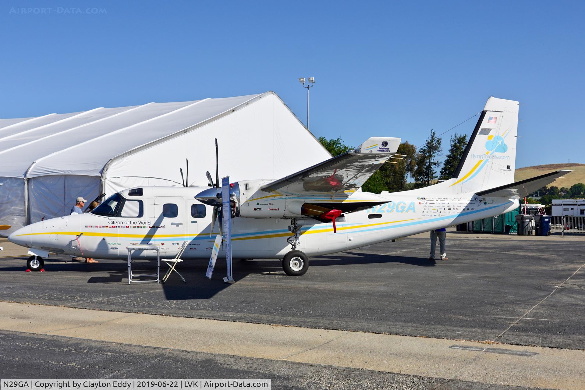 N29GA, 1983 Gulfstream 690D C/N 15025, Livermore Airport California 2019.