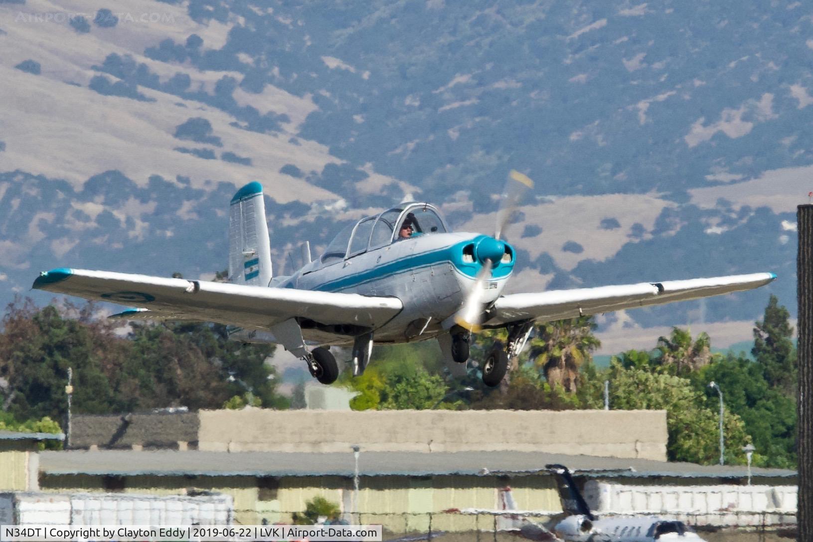 N34DT, 1953 Beech T-34A (A45) Mentor Mentor C/N G-114, Livermore Airport California 2019.