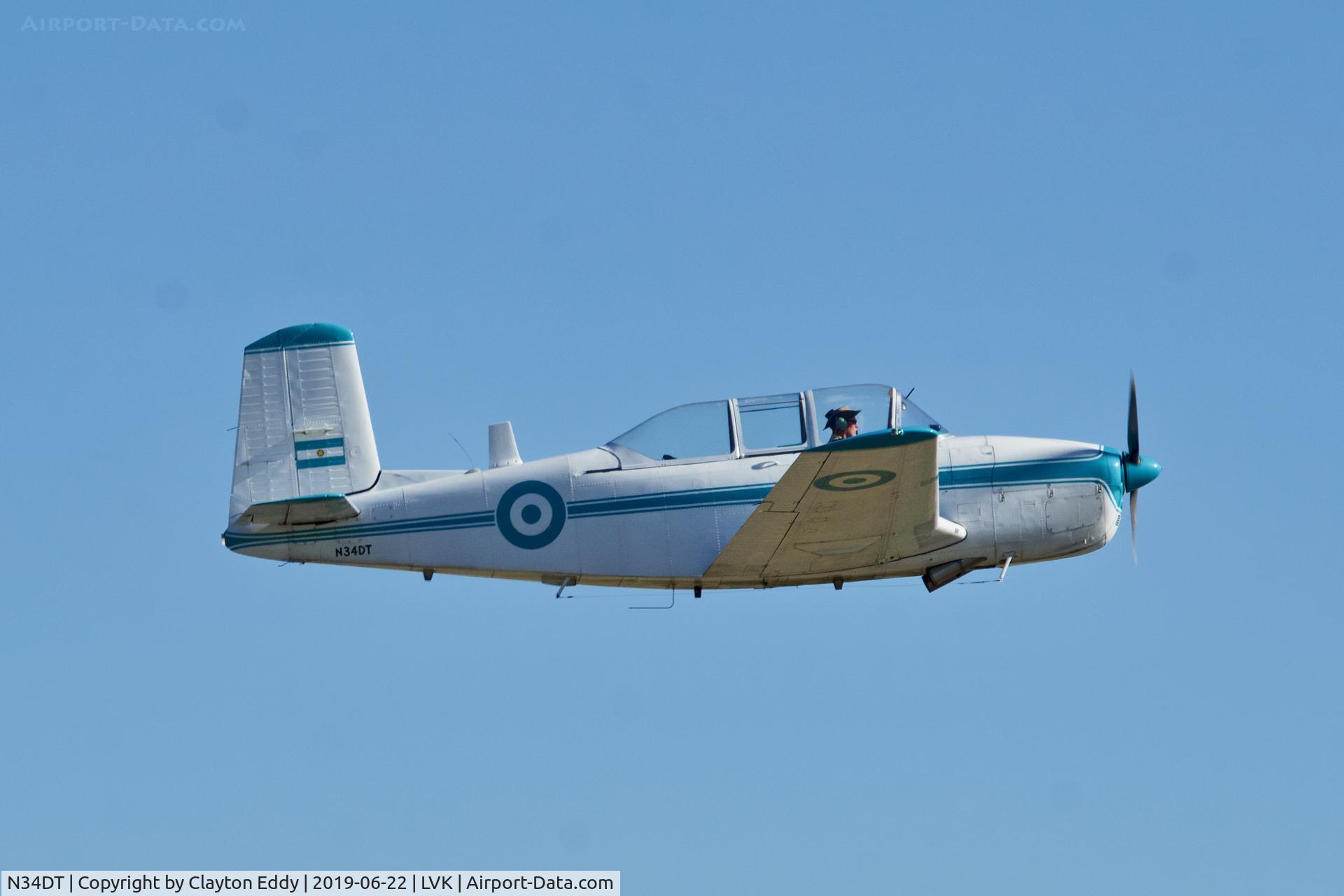N34DT, 1953 Beech T-34A (A45) Mentor Mentor C/N G-114, Livermore Airport California 2019.