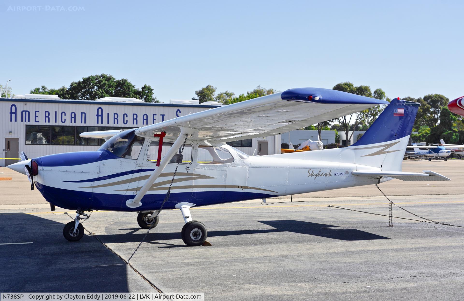 N738SP, 1977 Cessna 172N C/N 17270203, Livermore Airport California 2019.